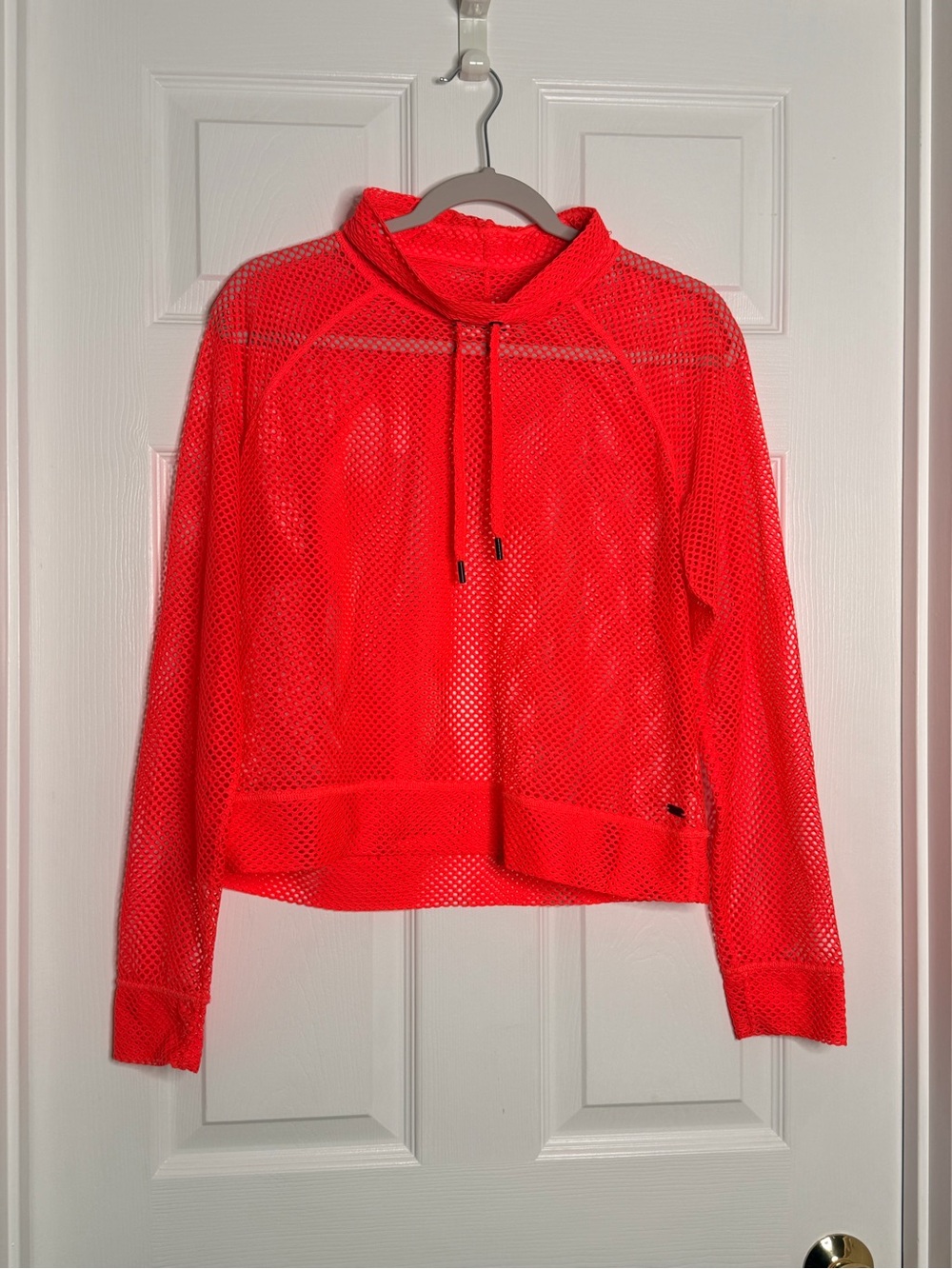 DKNY Sport hyper crimson mesh pullover